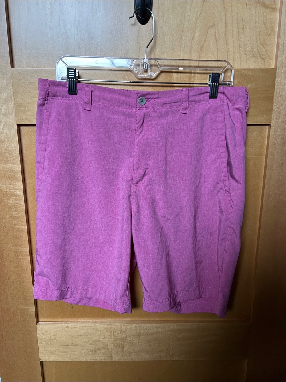 Men's Flat Front Shorts in Vibrant Pink